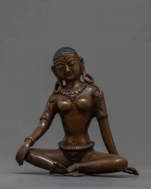 5.5" Parvati Idol | Hindu Goddess Statue | Small Statue for Gifts | Heruka Parvati Statue | Altar Decor | Souvenir From Nepal